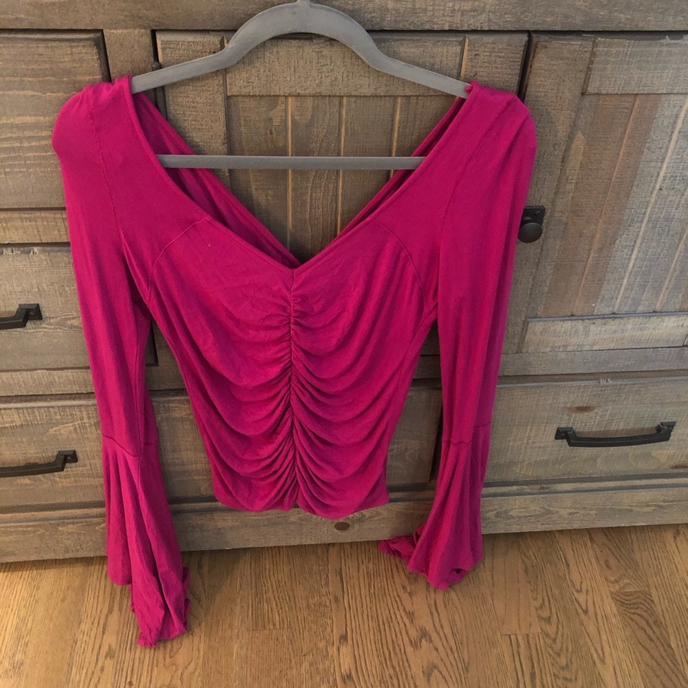 Free People Bell Sleeve Top